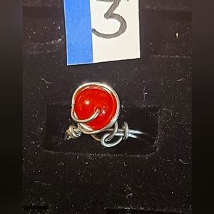 Wire wrapped Stone rings.